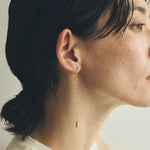 Teardrop Tassel Long Chain Drop Earrings - detail view | Floysun