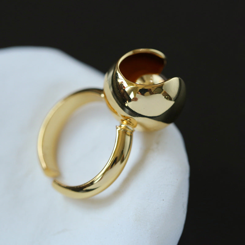 Metal Levitating Ball Ring