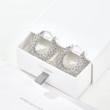 Luxury Beaded Hoop Earrings