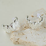 Minimalist Multi Oval C Hoop Earrings