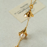 Lily of the Valley Pearl Y Necklace