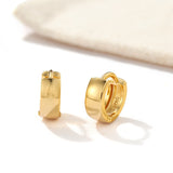 Classic High-Polish Sterling Silver Huggie Hoop Earrings