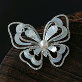 Luxury Pearl & Shell Brooch Collection | Vintage Floral, Butterfly & Gourd Pins