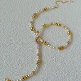 Elegant Minimalist Freshwater Pearl Beaded Choker Necklace