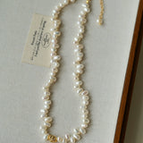 Single Lava Pearl Necklace