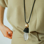 Abstract Geometric Long Pendant Necklace - floysun