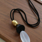 Abstract Geometric Long Pendant Necklace - floysun