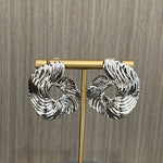 Abstract Wave Texture Statement Earrings - floysun
