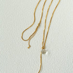 Adjustable Y - Shape Crystal Snake Chain Necklace - floysun