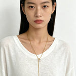 Adjustable Y - Shape Crystal Snake Chain Necklace - floysun
