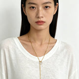 Adjustable Y - Shape Crystal Snake Chain Necklace - floysun