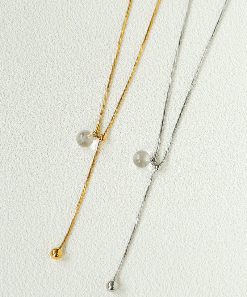 Adjustable Y - Shape Crystal Snake Chain Necklace - floysun