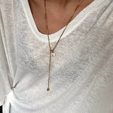 Adjustable Y - Shape Crystal Snake Chain Necklace - floysun