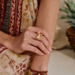 Adjustable Zebra Enamel Open Ring - floysun