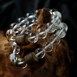 Agarwood Beads White Crystal Citrine Stretch Bracelet - floysun