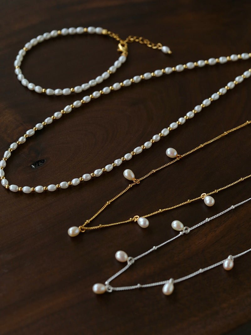 All-Match Layerable Rice Freshwater Pearl Bracelet - floysun