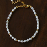 All-Match Layerable Rice Freshwater Pearl Bracelet - floysun