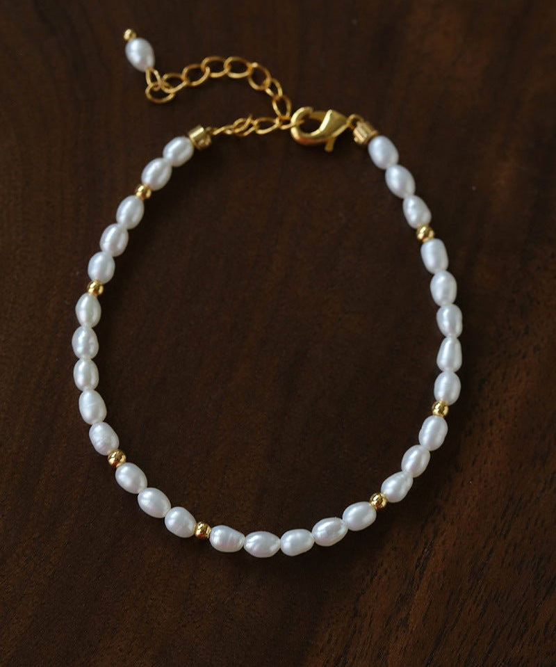 All-Match Layerable Rice Freshwater Pearl Bracelet - floysun