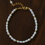 All-Match Layerable Rice Freshwater Pearl Bracelet - floysun