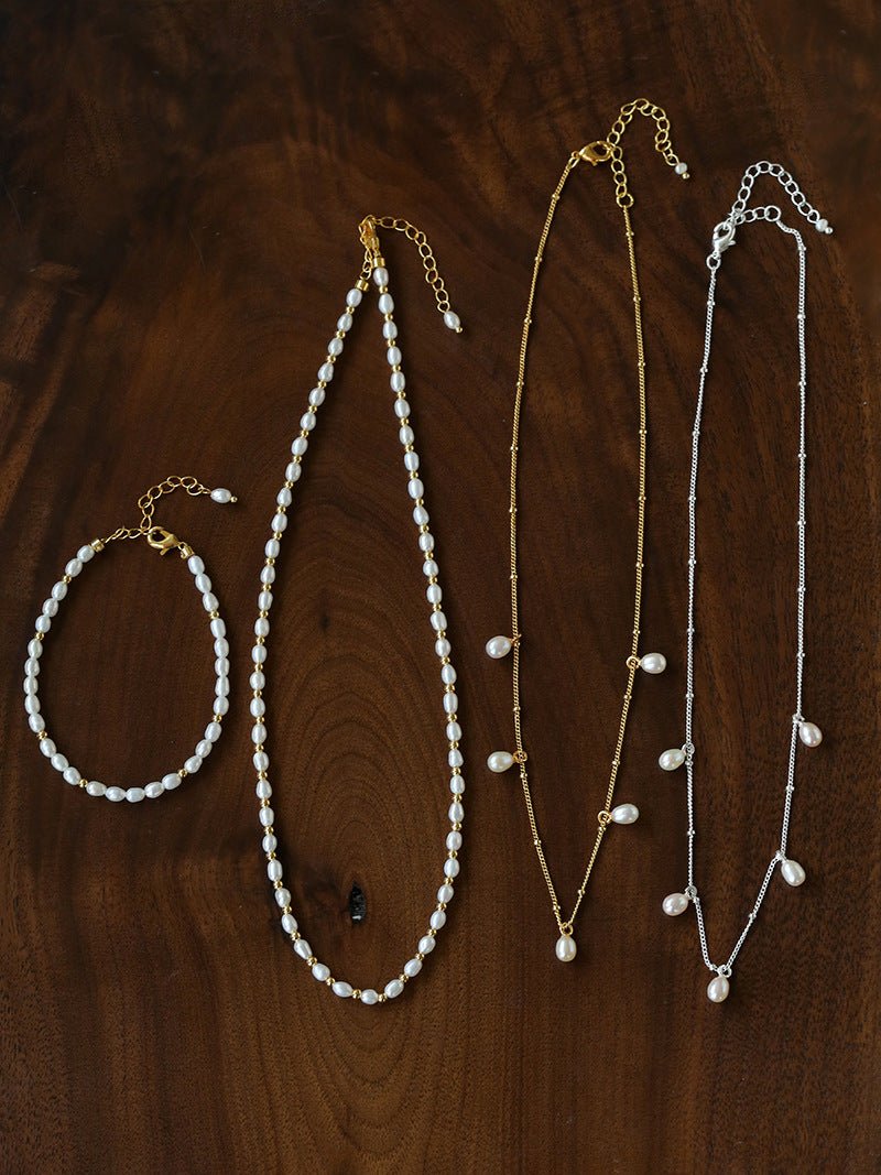 All-Match Layerable Rice Freshwater Pearl Bracelet - floysun