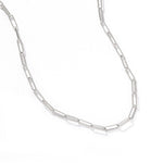 Alternating Bar Paperclip Chain Necklace - floysun