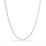 Alternating Bar Paperclip Chain Necklace - floysun