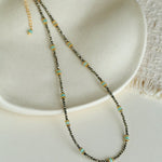 Amazonite & Pyrite Beaded Necklace - floysun