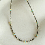 Amazonite & Pyrite Beaded Necklace - floysun