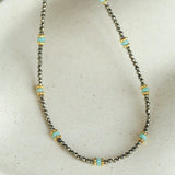 Amazonite & Pyrite Beaded Necklace - floysun