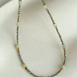 Amazonite & Pyrite Beaded Necklace - floysun