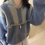 Angelite and Black Onyx Flower Bud Long Necklace - floysun