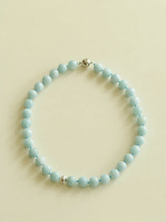 Aquamarine Beaded Necklace - floysun