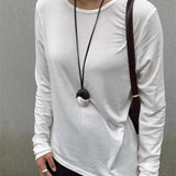 Artisan Black Ebony & Brushed Metal Long Necklace - floysun