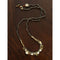 Artisan Hammered Coin Charm Natural Stone Beaded Necklace - floysun