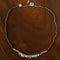Artisan Hammered Coin Charm Natural Stone Beaded Necklace - floysun