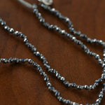 Artisan Hammered Coin Charm Natural Stone Beaded Necklace - floysun