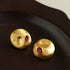 Artistic Geometry Red Diamond Earrings - floysun