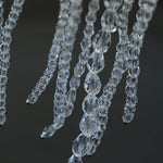 Asymmetric Polished Silver Leaf Long Tassel Earrings - floysun