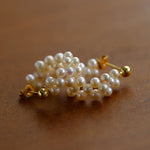 Aurora Bloom Woven Pearl Earrings - floysun