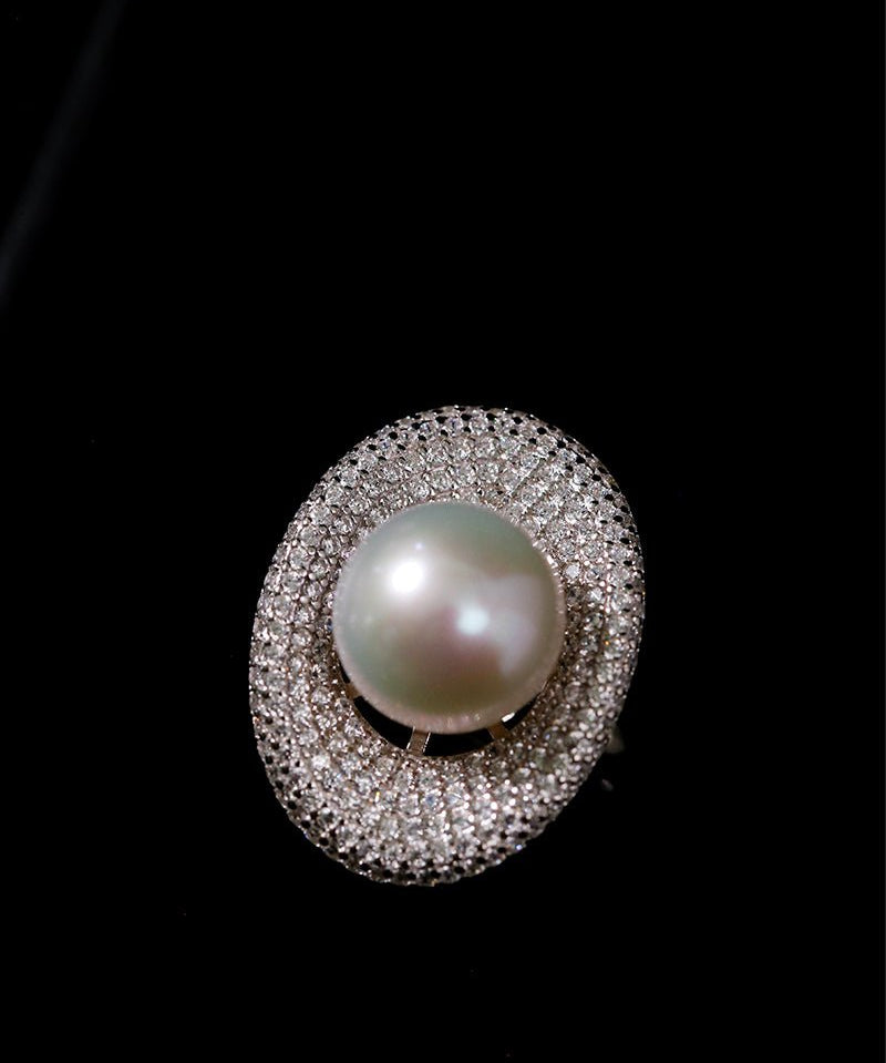 Aurora Edison Pearl Adjustable Ring - floysun