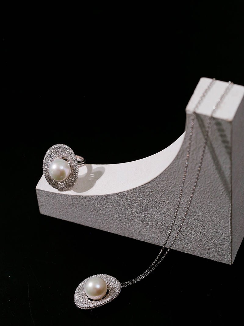 Aurora Edison Pearl Pendant Necklace - floysun