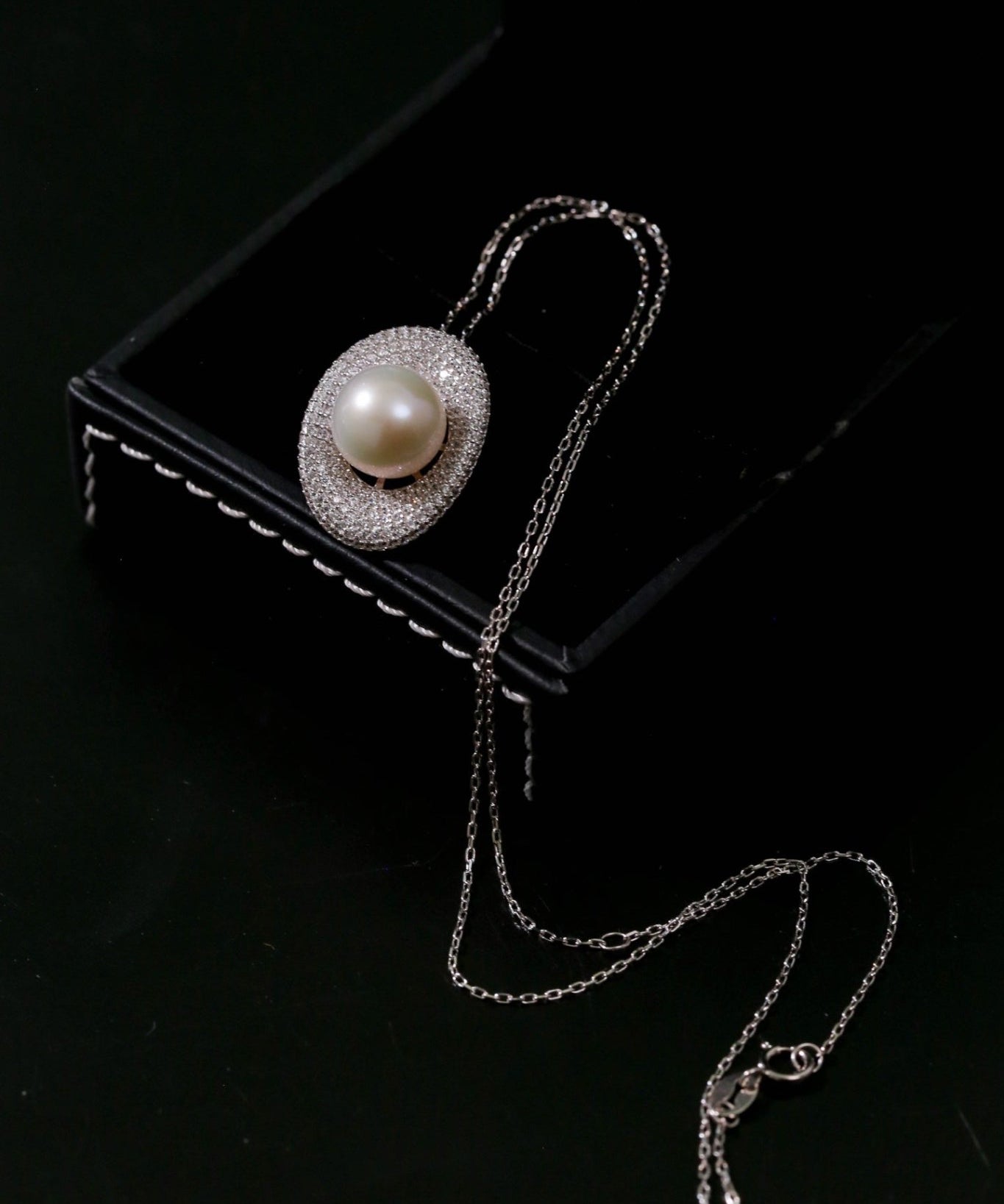 Aurora Edison Pearl Pendant Necklace - floysun