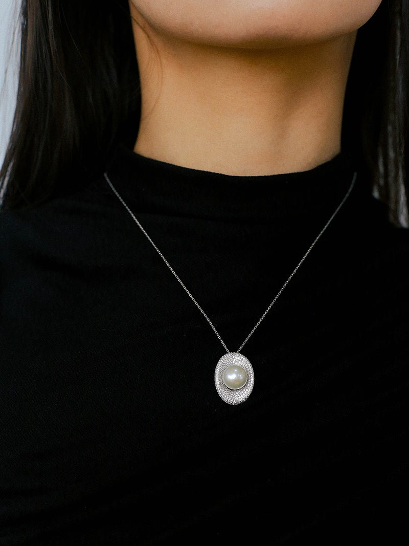 Aurora Edison Pearl Pendant Necklace - floysun