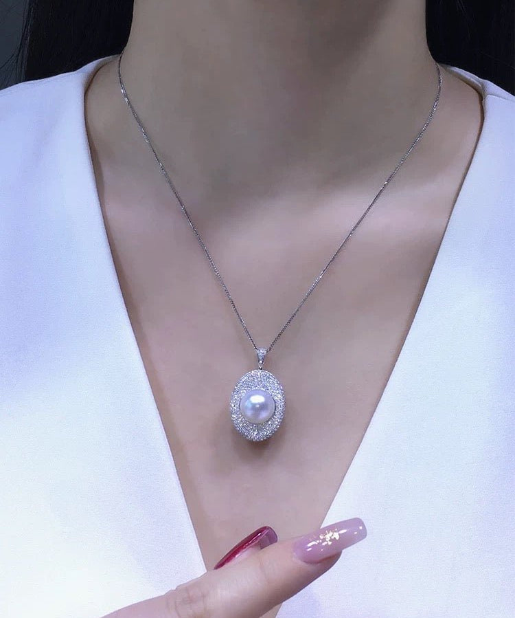 Aurora Edison Pearl Pendant Necklace - floysun