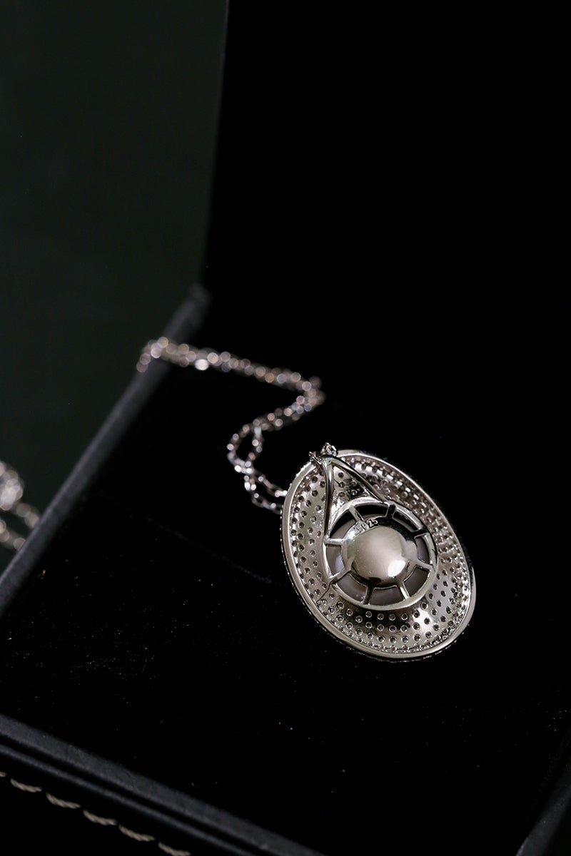 Aurora Edison Pearl Pendant Necklace - floysun