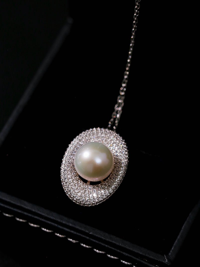 Aurora Edison Pearl Pendant Necklace - floysun