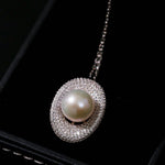Aurora Edison Pearl Pendant Necklace - floysun