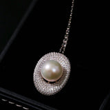 Aurora Edison Pearl Pendant Necklace - floysun