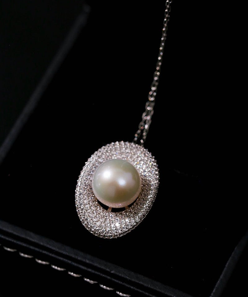 Aurora Edison Pearl Pendant Necklace - floysun