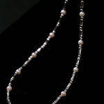 Aurora Freshwater Pearl Bamboo - Link Necklace - floysun